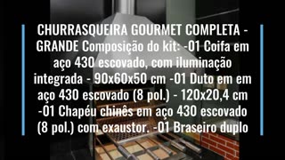 Churrasqueira Gourmet Com Braseiro Tam. M Em Inox 430 - Soberano Grill