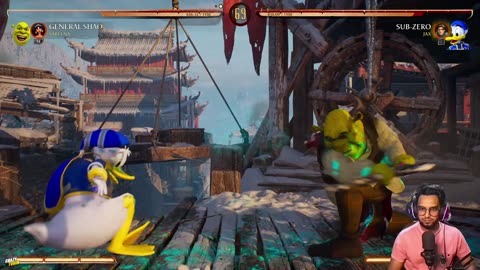 Epic Moves of Shrek vs. Donald Duck Mortal Kombat