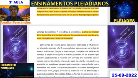 3ª Aula do Livro "Recuperar O Poder" Barbara Marciniak. 25-09-2022. (H.Q.)