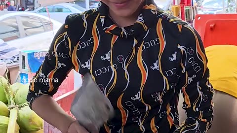 [Full] Amazing! Cambodian Girls Coconut Fruit Cutting Skills