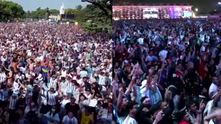 Fans erupt as Argentina beats Croatia