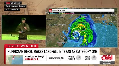 Beryl slams Texas with extreme rainfall, life-threatening storm surge