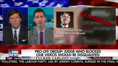CMP Project Lead David Daleiden with Tucker Carlson on Biased Planned Parenthood Judge 6/9/2017