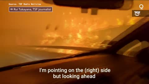 Reporter Almost Trapped by Wildfire in Portugal