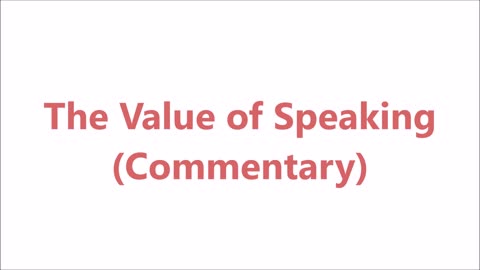 Psychology | The Value of Speaking - RGW Teaching