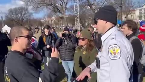Police have removed two abortion activists for trying to disrupt the March for Life rally