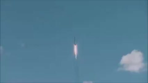 Ufo attacks rocket in air