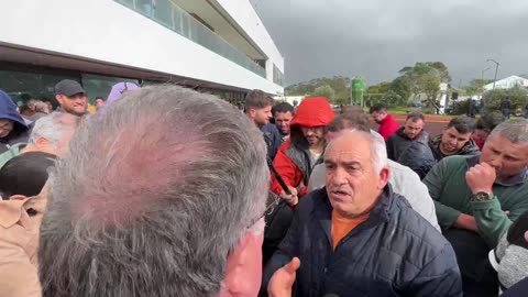 Farmers protest / Marcha lenta de agricultores - Sao Miguel Island Azores, Portugal - 08.02.2024