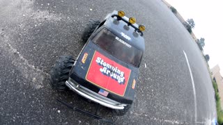 Tamiya Blackfoot all stock, out for an afternoon run with some small jumps