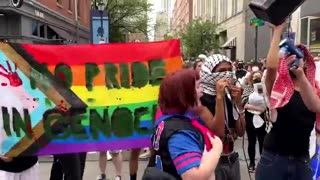Pride Parade Gets Heated As Pro-Palestine Protestors Show Up