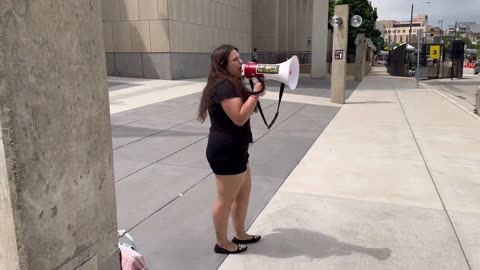 Only One Protestor outside of the RNC today.