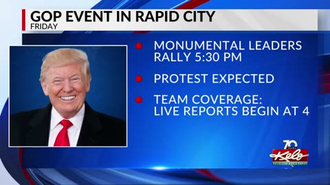 Former President Donald Trump in Rapid City !!