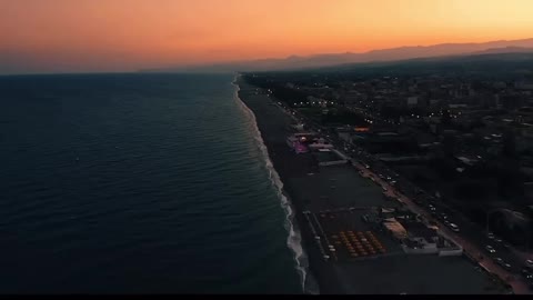 The coastline of calabria, Italy, is romantic as far as the eye can see