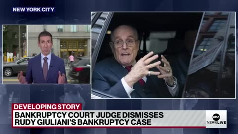 Judge dismisses Rudy Giuliani's bankruptcy case
