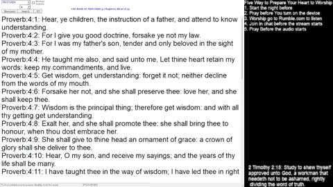 Proverbs 4-8