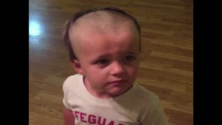 Little Boy Gives Himself A Hilarious Haircut