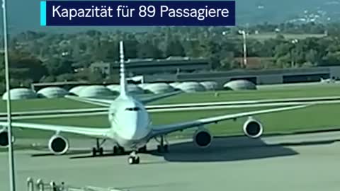 Einer der luxuriosesten Privatjets der Welt landete in Genf