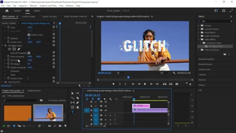 Adobe Premiere Pro – How to User Glitch Effect
