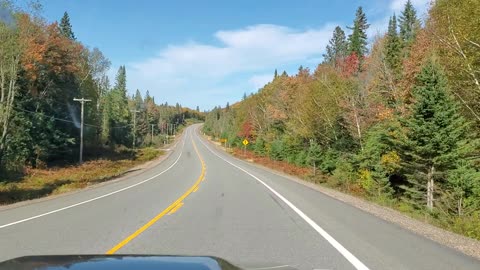 Driving in Algonquin Canada 2020