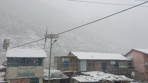 Snow flowing in Jumla Nepal