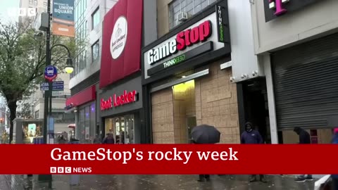 GameStop meme stocks rally behindrollercoaster week on stock exchange | BBC News