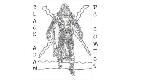 FUN FACTS ABOUT BLACK ADAM With Drawing and Sketch Illustration.