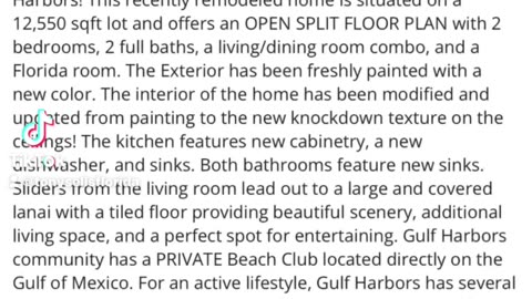 Modern Waterfront Home in Gulf Harbors | New Port Richey, FL | 2 Bed 2 Bath | $565,000