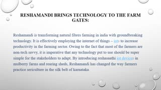 ReshaMandi’s ReshaSaathi IoT transforms silk farming