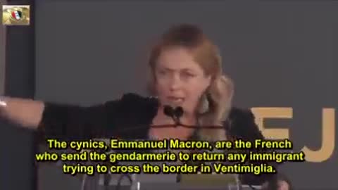 Georgia Meloni reply to Macron