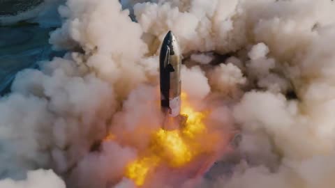 Ship 25 completes a six-engine static fire test at Starbase in Texas