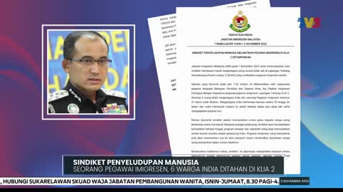 JENAYAH | Seorang Pegawai Imigresen, 6 Warga India Ditahan Di KLIA 2