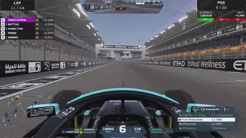 F1 2021 - Championship Round 23 Abu Dabhi Mercedes F1 W12 Hamilton