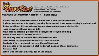 Weekend of January 13, 2024 News Blast