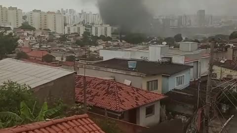 Protesters set fires and block roads in Sao Paulo, Brazil