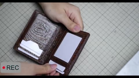 crocodile leather wallet