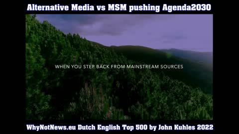 Alternative Media vs MSM pushing Agenda2030
