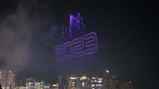 New Year 2023 drone presentation Gwangalli M Drone Light Show Busan