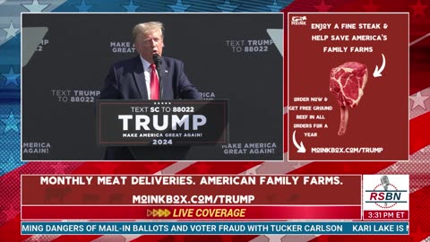 FULL SPEECH: President Donald J. Trump to Deliver Remarks In Summerville, SC - 9/25/2023