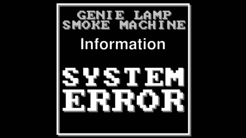 Album Preview - Genie Lamp Smoke Machine - System Error