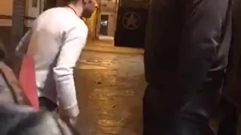 Bouncer Handles a Drunk