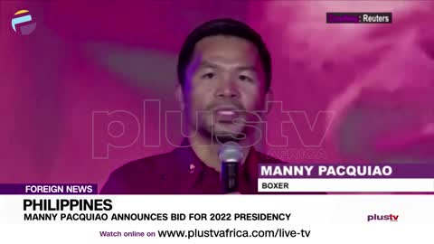 Manny Pacquiao runs for Philippine President