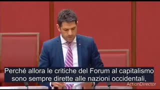 Sentite questo senatore australiano sul WEF