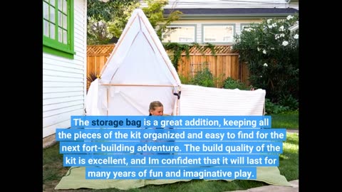 Watch Detailed Review: Blanket Fort Building Kit for Kids 4-8 8-12+ - Build a Fort for Kids, Ul...