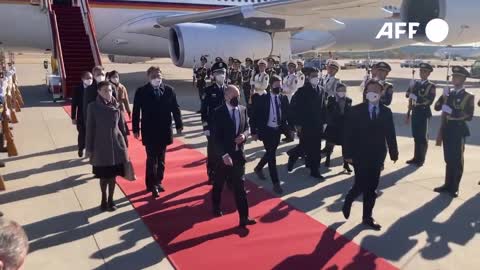 German Chancellor Olaf Scholz arrives in China
