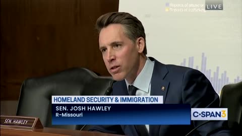 Sen. Hawley Grills Mayorkas Over Child Trafficking At Southern Border