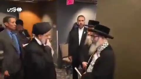 ⚠️Il presidente iraniano ha incontrato i rabbini della comunità ebraica antisionista.