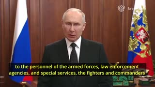 Putin speech on the insurrection
