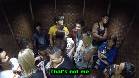 Loud Pop Prank in the Elevator