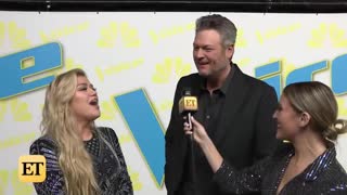 Blake Shelton Jokes Kelly Clarkson Couldn't Officiate His Wedding to Gwen Stefani (Exclusive)