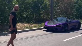 Andrew Tate Gets NEW Purple Mclaren After Being Released (NEW VIDEO)